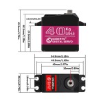 Dsservo DS3240 40Kg Waterproof Motor High Torque Servos for 1/8 1/10 Scale RC Cars